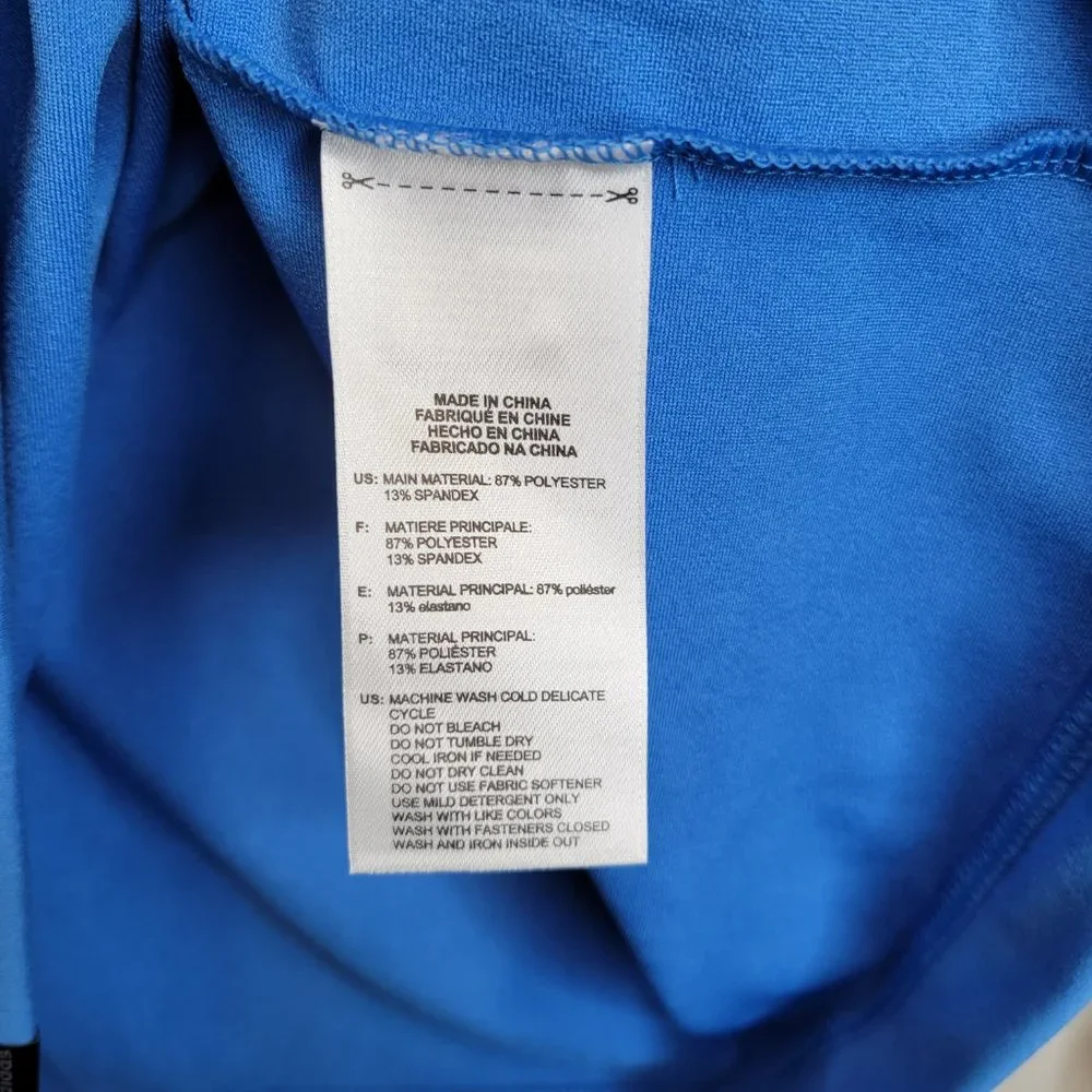 Adidas Men's Small Pullover 1/2 Zip Blue Climacool Long Sleeve